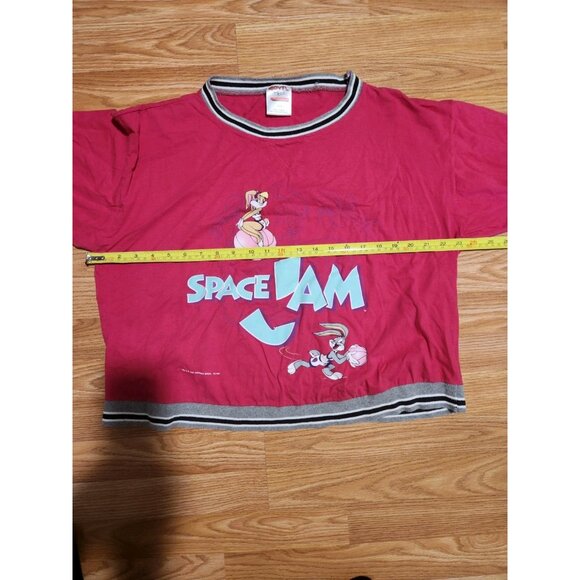 Space Jam 1996 Vintage Pajamas Set Top And Pants Size Large Pink Pre-Owned - Picture 9 of 14